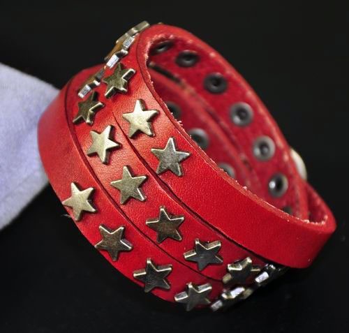 Bracciale cool stars borchiato - bracciale,