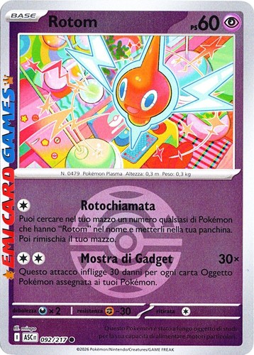 Rotom 092 217 - rotom, holo