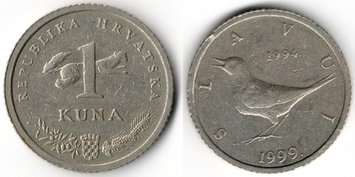 Croazia kuna 1999 - 1, 5°