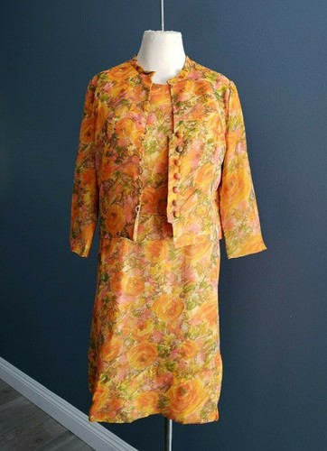 Abito tubino chiffon - , floreale