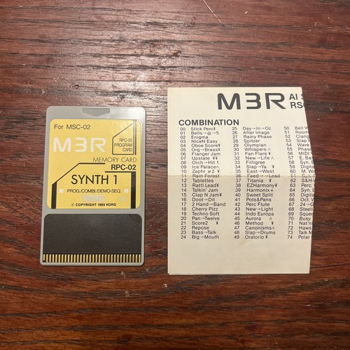 Korg m3r synth scheda rom - korg, 1"