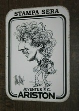 ancien Autocollant )) Boniek / Fc Juventus ARISTON