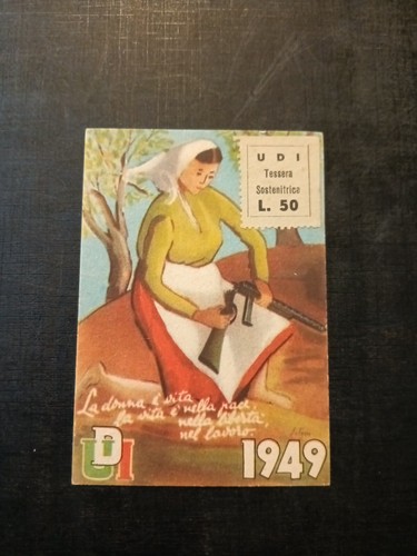 Italian women union card udi - union,