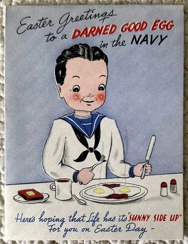 Biglietto auguri pasqua ww2 - auguri,