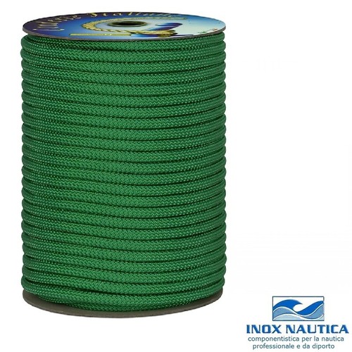 Doppia treccia verde - treccia, alta