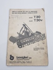 USO MANUTENZIONE CATALOGO RICAMBI BREVIGLIERI FRESE ZAPPATRICI MOD. T30 T30V