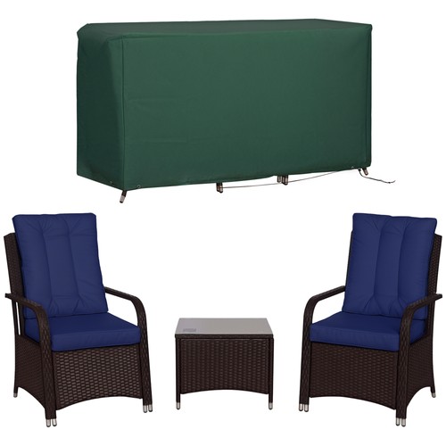 Outsunny set sedia - outsunny, rattan