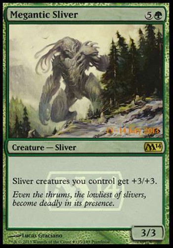 Mtg megantic sliver foil exc - megantic,