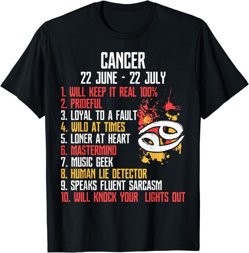 Maglietta cancer facts design - maglietta,