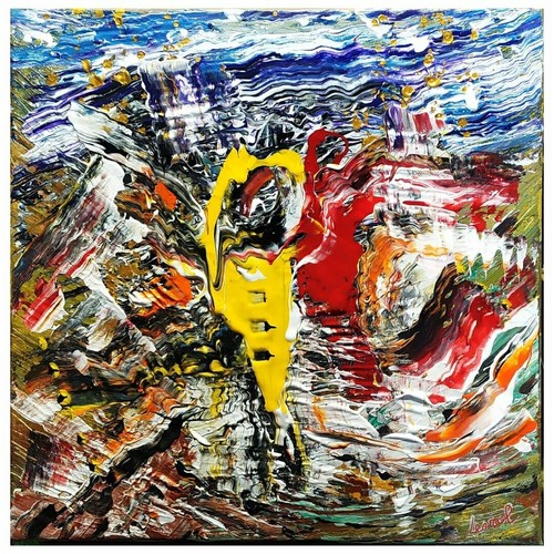 Quadro acrilico astratto - quadro,