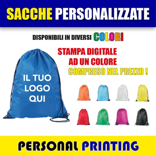 100 sacche personalizzate con - sacche,