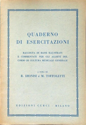 Quaderno esercitazioni - di,