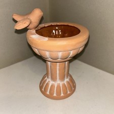 Bagno uccellino terracotta