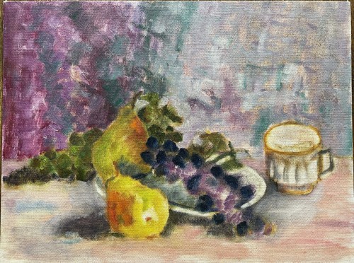 Dipinto olio natura morta - dipinto,