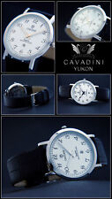 Classico Momenti Cavadini Piatto Orologio Acciaio Inox 38mm Bianco CV-12K160