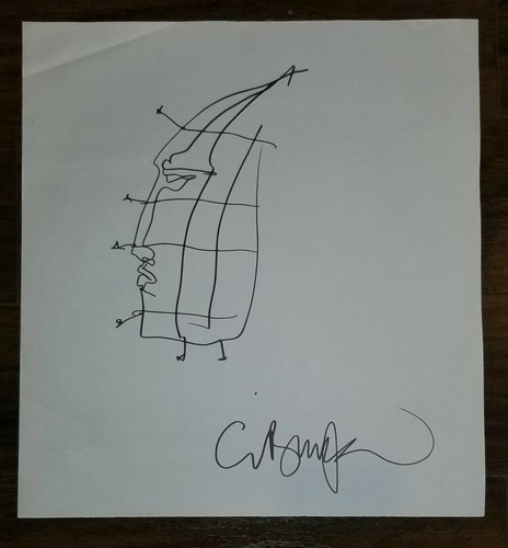 Clive barker disegno firmato - clive,