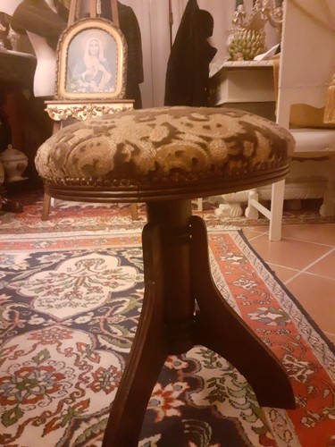 Sgabello pianoforte legno - sgabello,