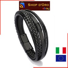 Bracciale Uomo Cuoio Pelle