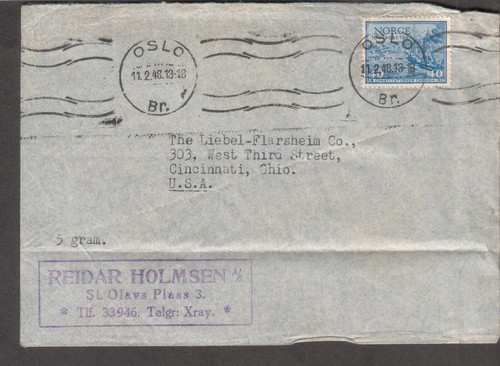 Norway 1948 cover - , reidar
