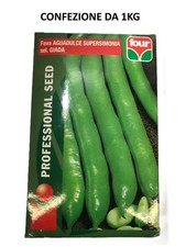 FOUR FAVA FAVE AGUADULCE SUPERSIMONIA SEMENTI SEMI sel.GIADA 1KG LEGUMI IL TOP