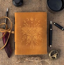 Libro delle Ombre Diario con Chiusura a Serratura Vintage Fatto a Mano Pelle ...