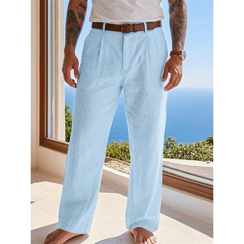 Pantalone uomo lino cotone