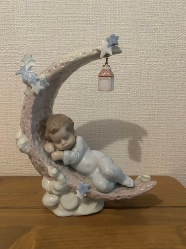 Statuina bambino lladro - bambino, moon