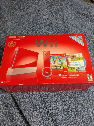 Nintendo wii red mario 25th - wii,