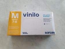 Guanto in vinile SANTEX 4,5 g. niente polvere. 100 pezzi..