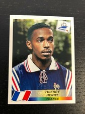 1998 THIERRY HENRY FRANCE WORLD CUP STICKER PANINI - #172 NUOVO QUASI NUOVO RARO