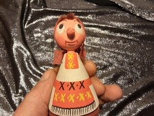 BAMBOLINA INTERAMENTE IN LEGNO MANIFATTURA POLACCA ALTEZZA 9 CM