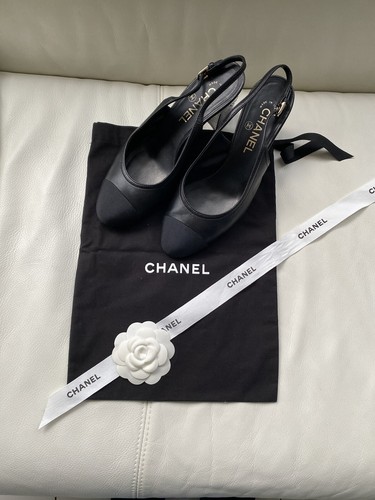 Sandali chanel slingback logo - chanel,