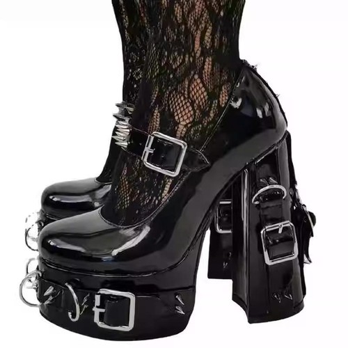 Scarpe donna decolte fibbia