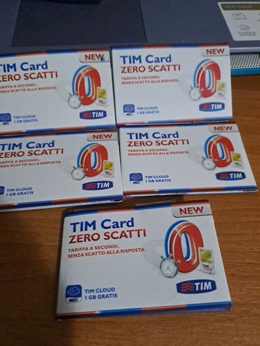 Schede sim tim - sim, nuove