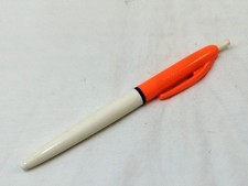 PENNA BIRO SFERA A SCATTO BIC MODELLO M17 ARANCIO FLUO/BIANCO VINTAGE ANNI 70
