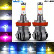 2X Lampadine LED Switchback Flash Stroboscopico Guida Nebbia DRL H11 H8 H9 Ricambio