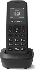 COCOMM DT100 Schnurlostelefon 4G Volte DECT Bluetooth SIM Ladestation Schwarz