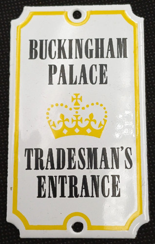 Buckingham palace targhetta - targhetta, in