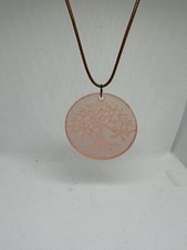 Collana Con Albero Della Vita In Resina