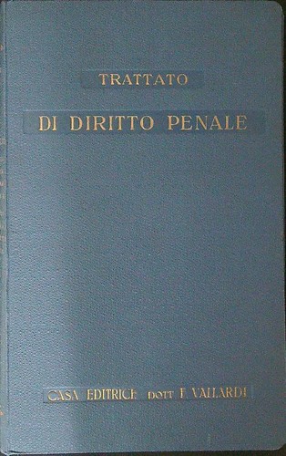 Trattato diritto penale - trattato, di