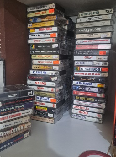 Assorted music cassette tapes - assorted,
