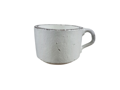 Tazza bianca ghisa - tazza, in