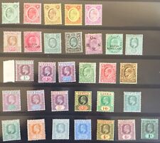 Francobolli KEVII COMMONWEALTH 1800 TUTTI NUOVI MNH MH definitivi IMPERO EDWARD QV,