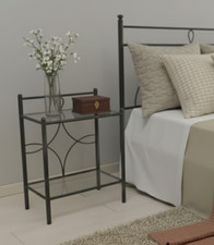 Comodino in ferro battuto Marianne