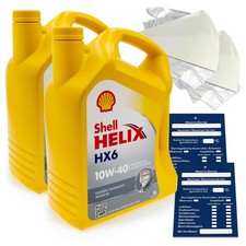 10 litri olio motore originale Shell Helix HX6 10W40 550039794 MB 229.3 SET