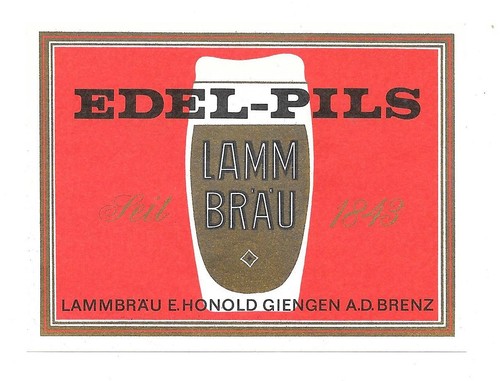 Etichetta birra lammbrauerei - etichetta,