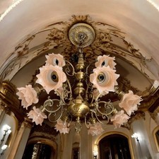 Magnifico Lampadario in Ottone