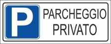 M-ITALY CARTELLO SEGNALETICO UNI - PARCHEGGIO PRIVATO
