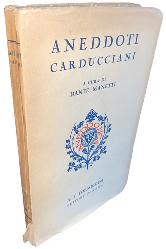 Aneddoti carducciani dante - aneddoti,