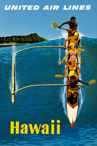 Poster viaggio hawaii - viaggio,